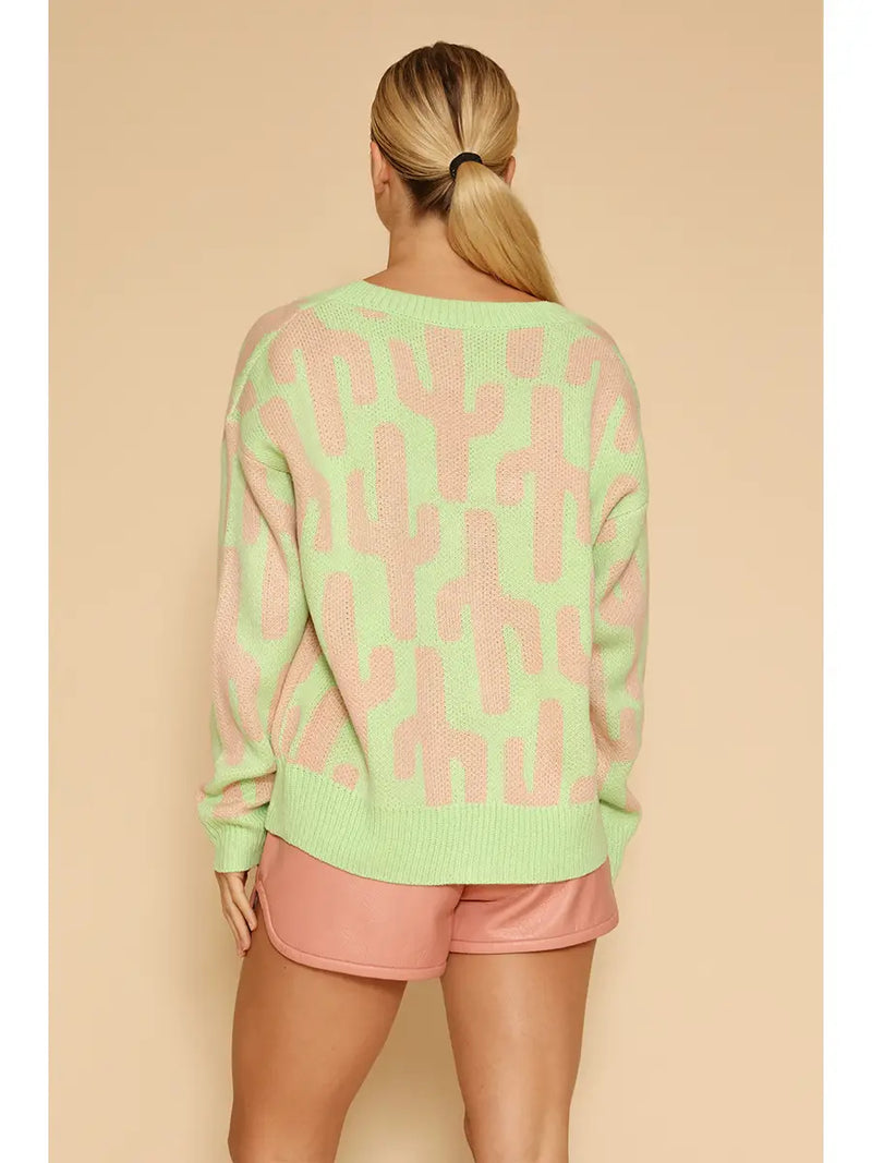 Cactus Lime Cardigan