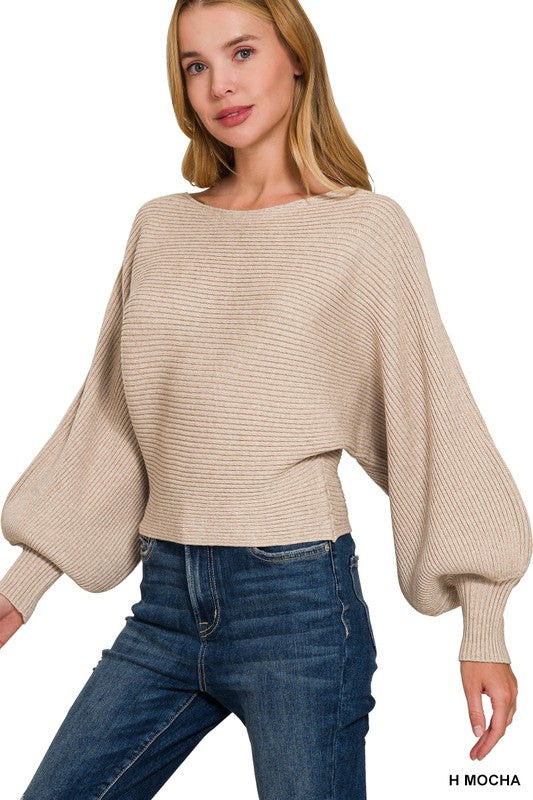 Balloon Sleeve Sweater