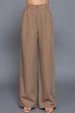 Khaki Pinstripe Slacks