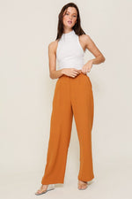 Pumpkin Wide Leg Slacks