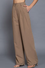 Khaki Pinstripe Slacks