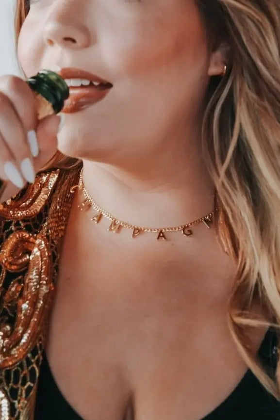 Champagne Necklace