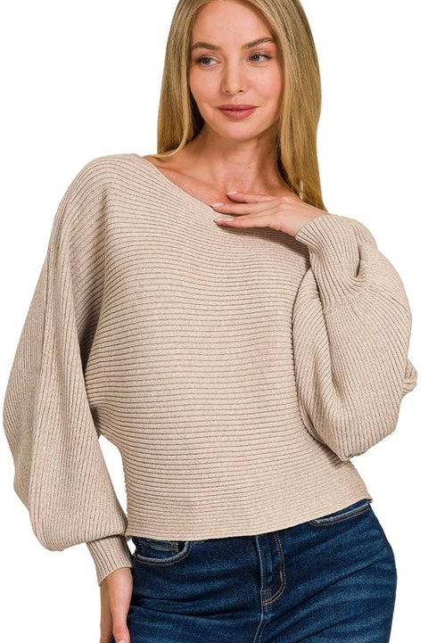 Balloon Sleeve Sweater