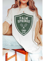 Palm Springs Tennis Tee- Ivory