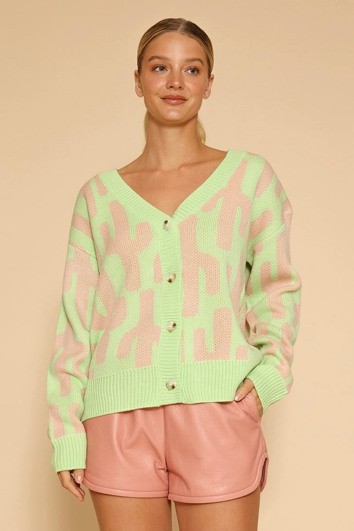 Cactus Lime Cardigan