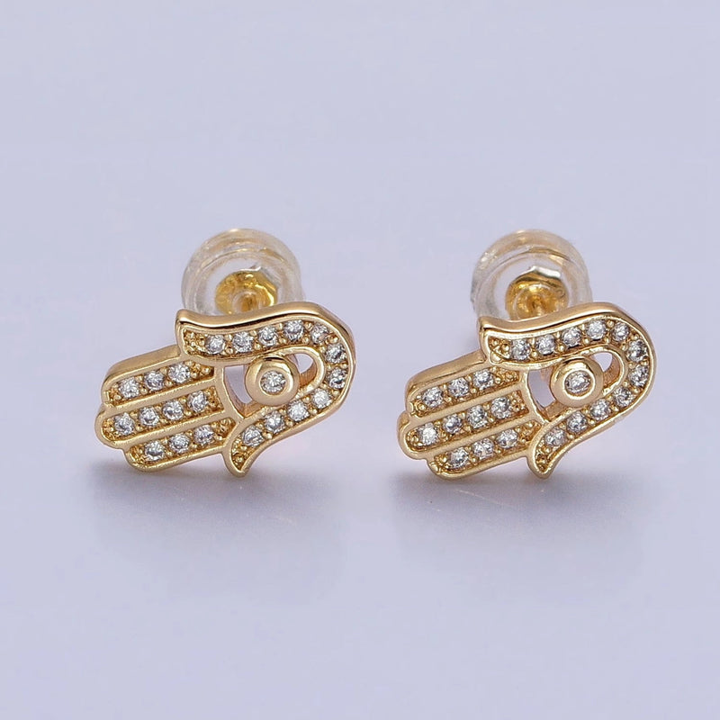 Tarnish-free Hamsa Studs