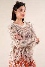 Fringe Net Sweater