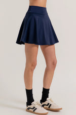Navy Active Skirt