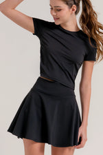 Black Active Skirt