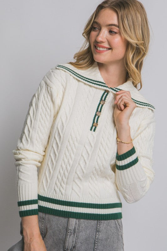 Sailor Collar Sweater