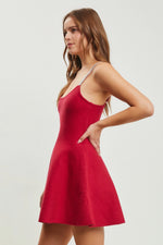 Winter Red Party Dress