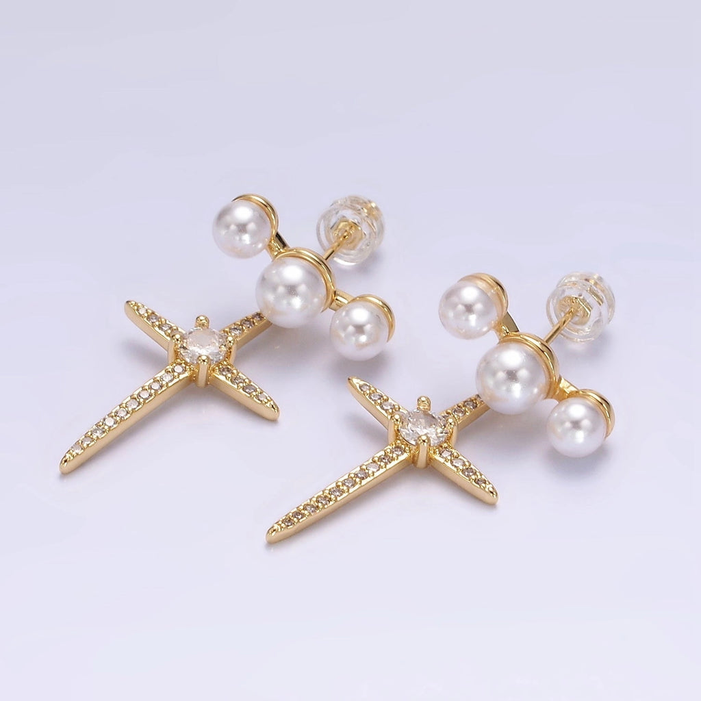 North Star Pearl Earrings