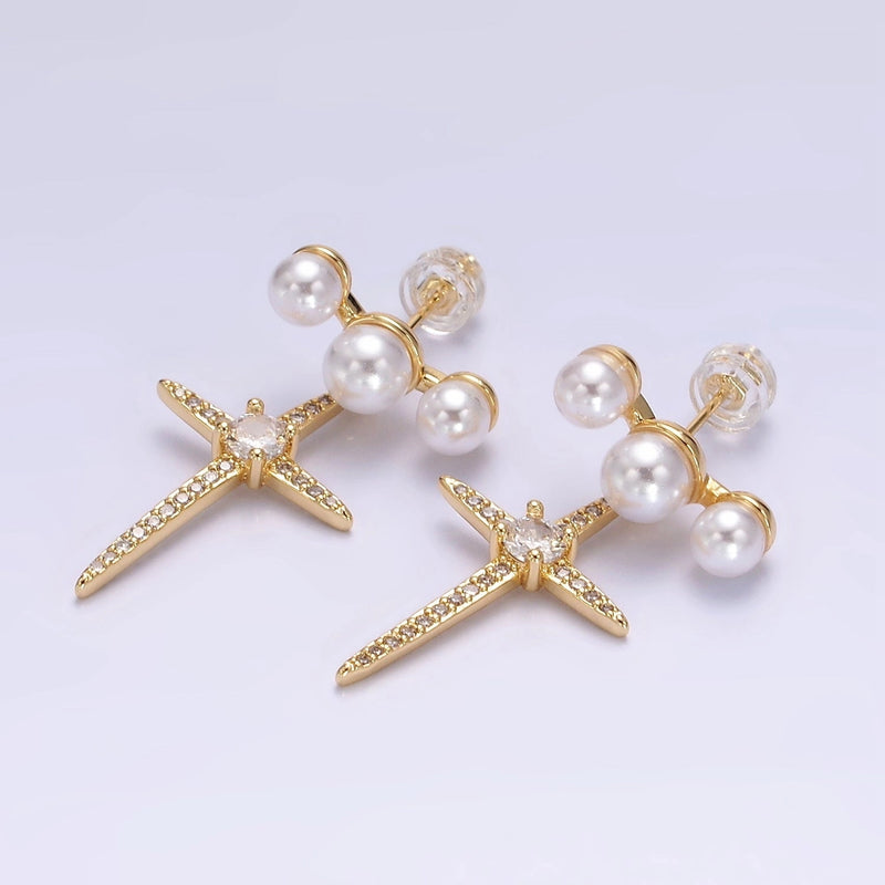 North Star Pearl Earrings