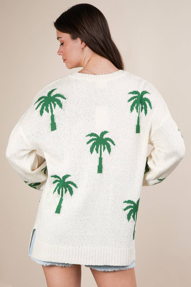 Palm Tree Sweater